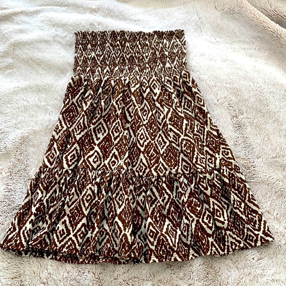 INC ikat skirt